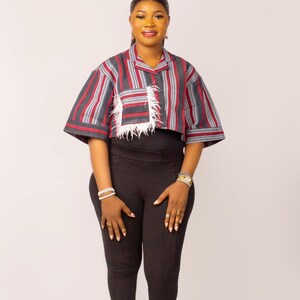 Ankara Fringe Top - Etsy