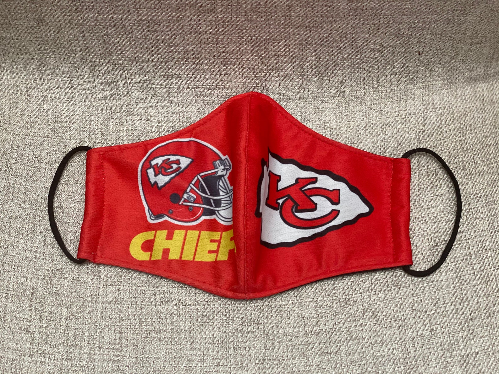 1 Piece Kansas City Chiefs Unisex Washable Face Mask Etsy