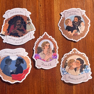 Dear Ed sticker pack 5pc (Our Flag Means Death)