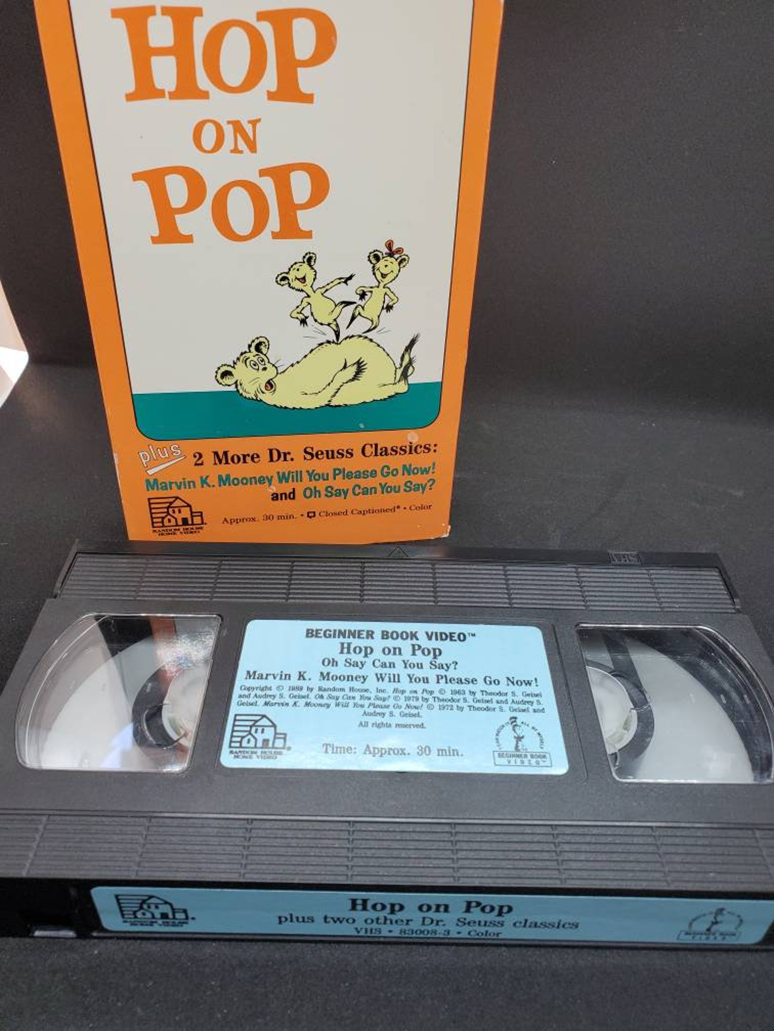 Vintage Dr. Seuss Hop on Pop on VHS Plus 2 More Dr. Seuss | Etsy