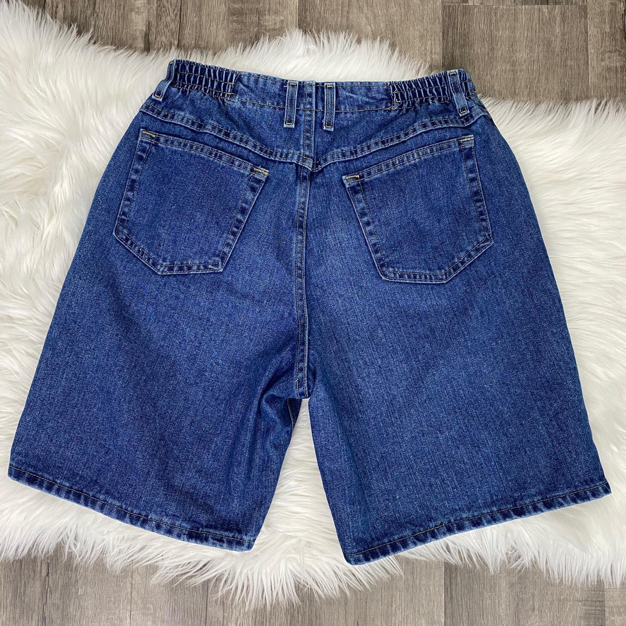 Vintage LL Bean Womens 12 High Waist Mom Jean Shorts Double L Etsy