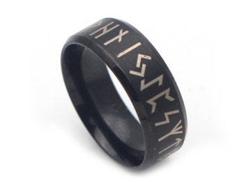 Viking Rune Ring Nordic Rune Mythology Viking Jewelry Rings Amulet Gift For Men Women
