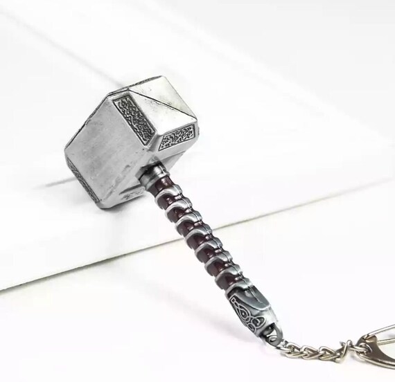 Thor Hammer Avengers Keychain Cool Weapon Man Keyring - Etsy