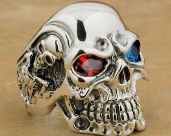 Bishilin Sterling Silver Mens Rings Skull Head Anniversary Friendship Ring Silver Size 13.5 Bishilin Sterling Silver Mens Rings Skull Head Anniversary Friendship Ring Silver Size 13.5