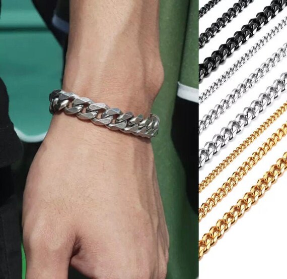 Chain Bracelet Stainless Steel Curb 