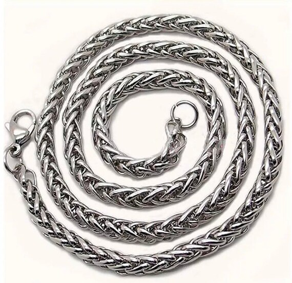 Stainless Steel Twist Necklace Chain 3 
