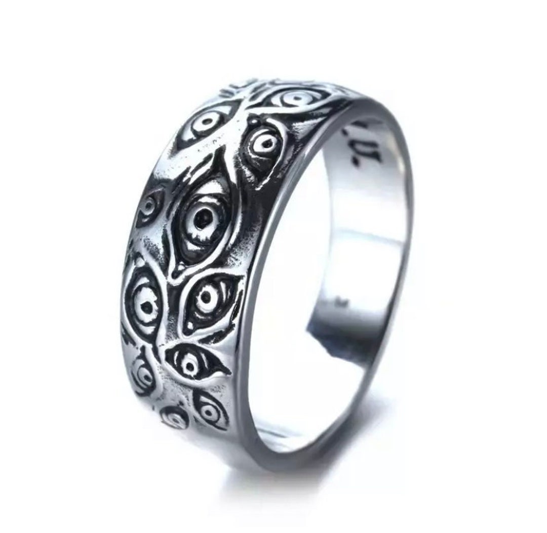 God Eye Ring for Men Women Stainless Steel Vintage Glamour - Etsy
