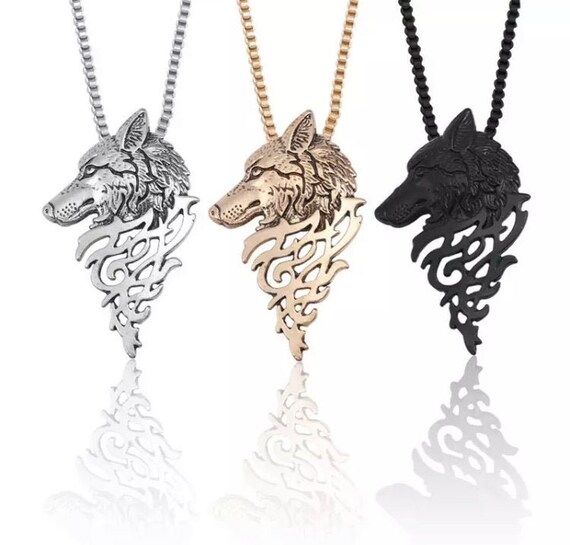 Punk Necklace Pendant Mens Retro Punk Vintage Wolf Head Pendant Gothic Stainless Steel Pendant Necklace Silver Black Punk Necklace Great Gift For Anyone Color : Silver Black , Size : Chain Punk Necklace Pendant Mens Retro Punk Vintage Wolf Head Pendant Gothic Stainless Steel Pendant Necklace Silver Black Punk Necklace Great Gift For Anyone Color : Silver Black , Size : Chain