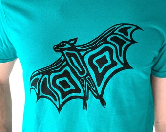 Bat Jade T-shirt - Unisex Women Men Sizes Animal Bat Lovers Gift Graphic T Shirts Design Lovers Gifts Cool Fun Unique Art Shirt Soft Cotton