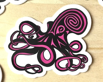 Kraken Octopus Vinyl Sticker: Wasserdicht, lichtbeständig, in den USA hergestellt