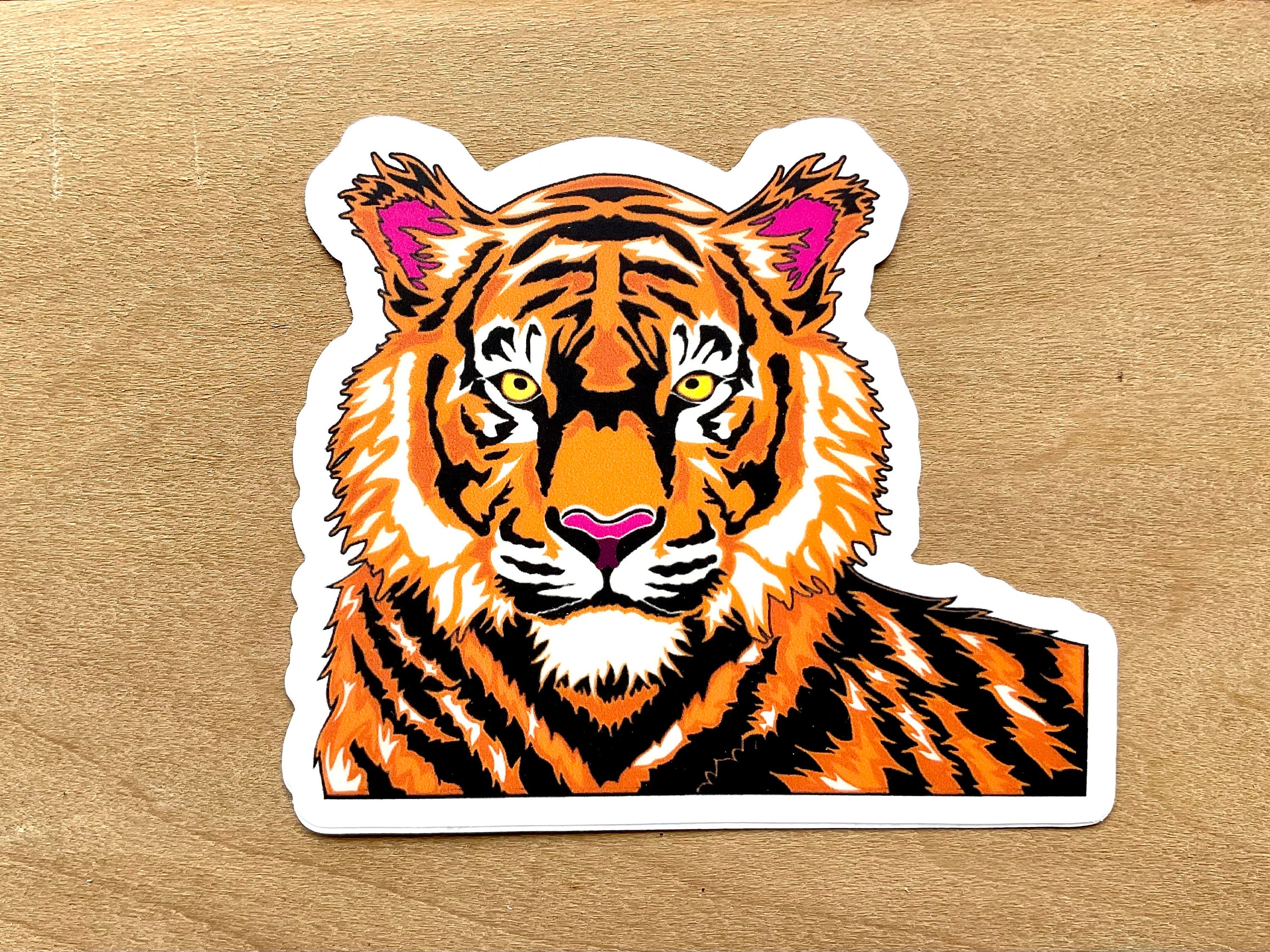 Tigerman Sticker Tiger Sticker, 3in Waterproof Vinyl Decal - Etsy