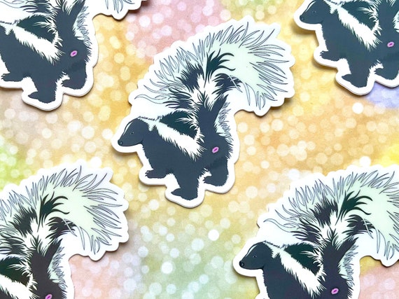 Skunk Butt Vinyl Sticker – Funny Animal Sticker for Water Bottle, Laptop, Gag Gift