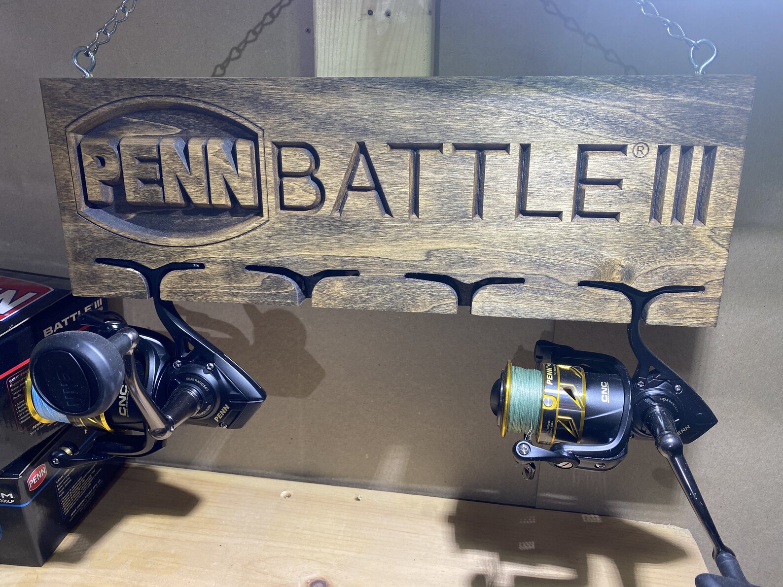 PENN Battle Three Fishing Reel Holder Etsy