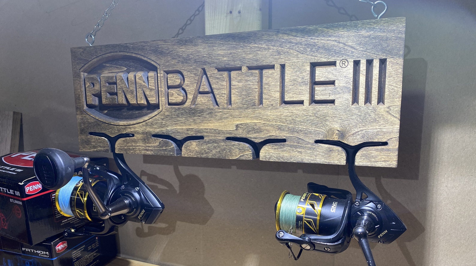 PENN Battle Three Fishing Reel Holder Etsy