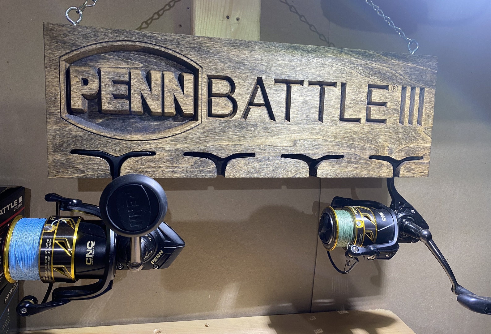 PENN Battle Three Fishing Reel Holder Etsy