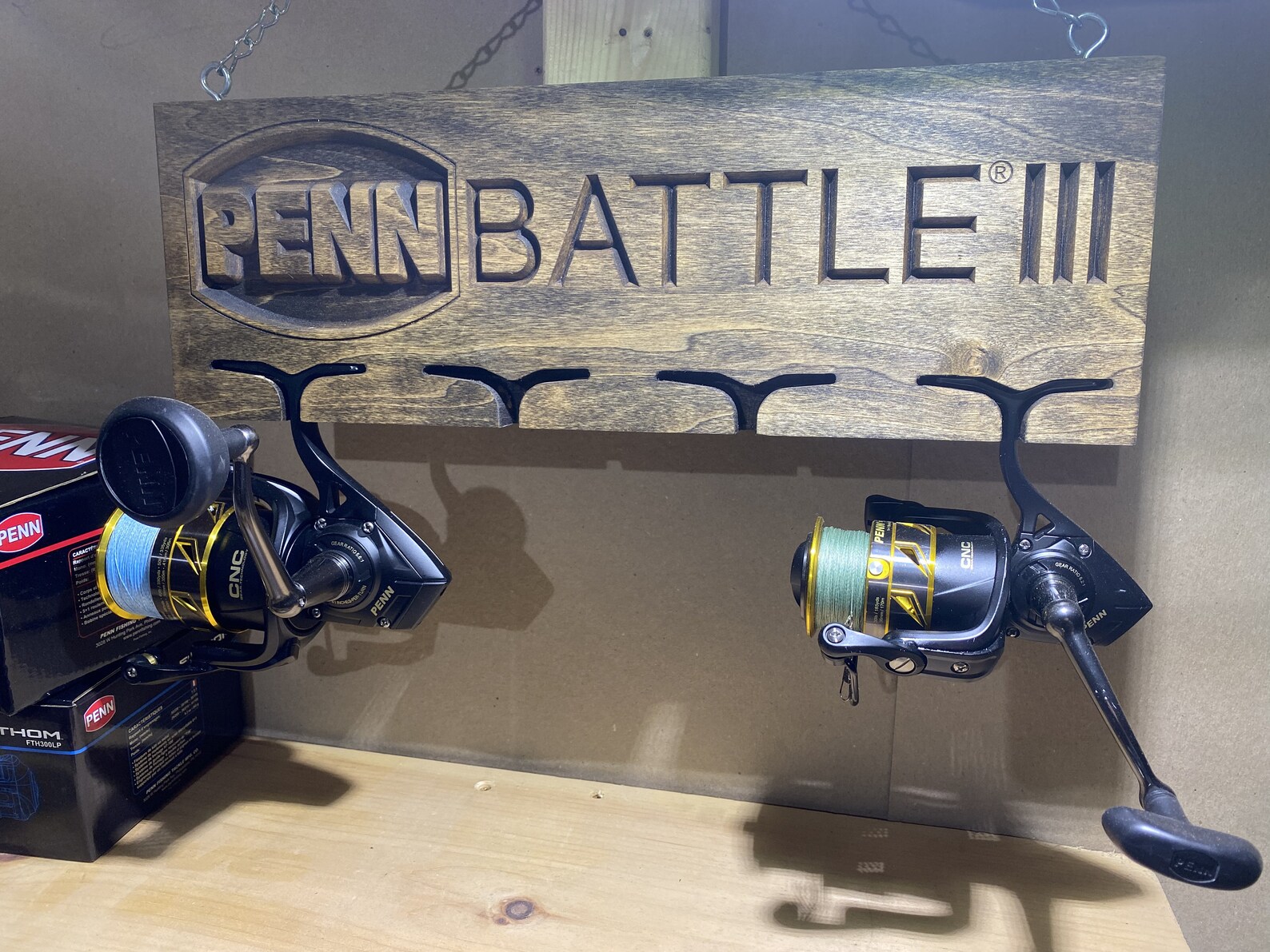PENN Battle Three Fishing Reel Holder Etsy