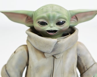 1:4 Star Wars Mandalorian Grogu (Baby Yoda) hand painted figure