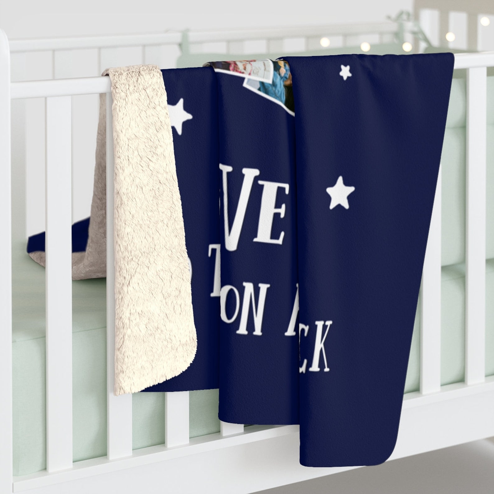 Love You to the Moon and Back Blanket Family Photo Blanket Etsy