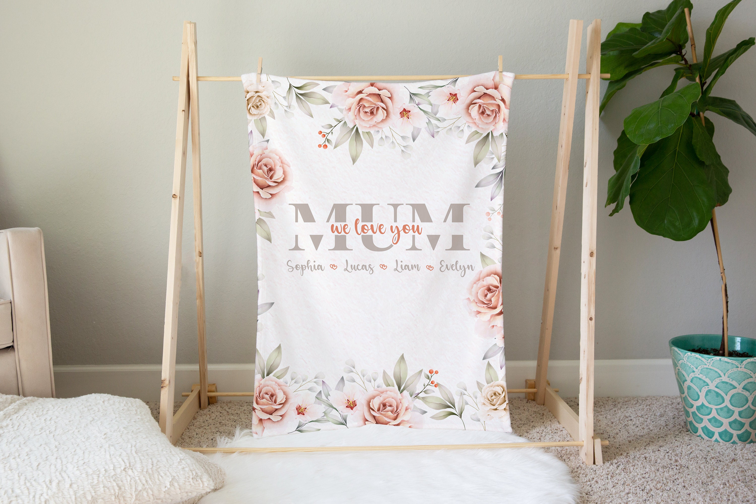 Blanket for Mom Blanket for Mum Personalized Blanket for Etsy UK