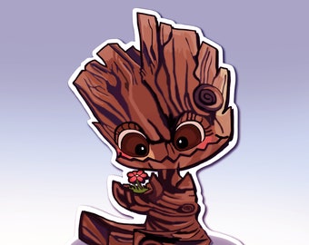 Baby Groot Sticker; I Am Groot Sticker; Groot Loves Flower Sticker; Guardians of the Galaxy sticker