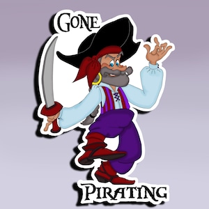 Autocollant - Fini le piratage ; Sticker pirate ; Sticker Pirate's Life for Me ; Sticker fête des pirates