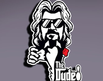 The Dude Sticker; The Day of the Dude Sticker; The Duderino Sticker; Duderism