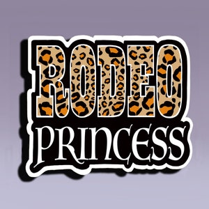 Adesivo - Rodeo Princess; Adesivo de princesa de rodeio; Adesivo de amante de rodeio; Adesivo country ocidental; Adesivo de rodeio; Meu primeiro rodeio