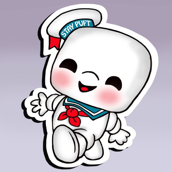 Sticker - Stay Puft Man; Marshmallow Man Sticker; Ghostbusters Sticker
