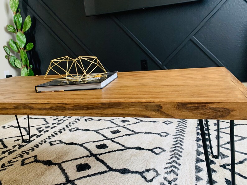 MidCentury Modern Coffee Table Hairpin Legs Coffee Table Etsy