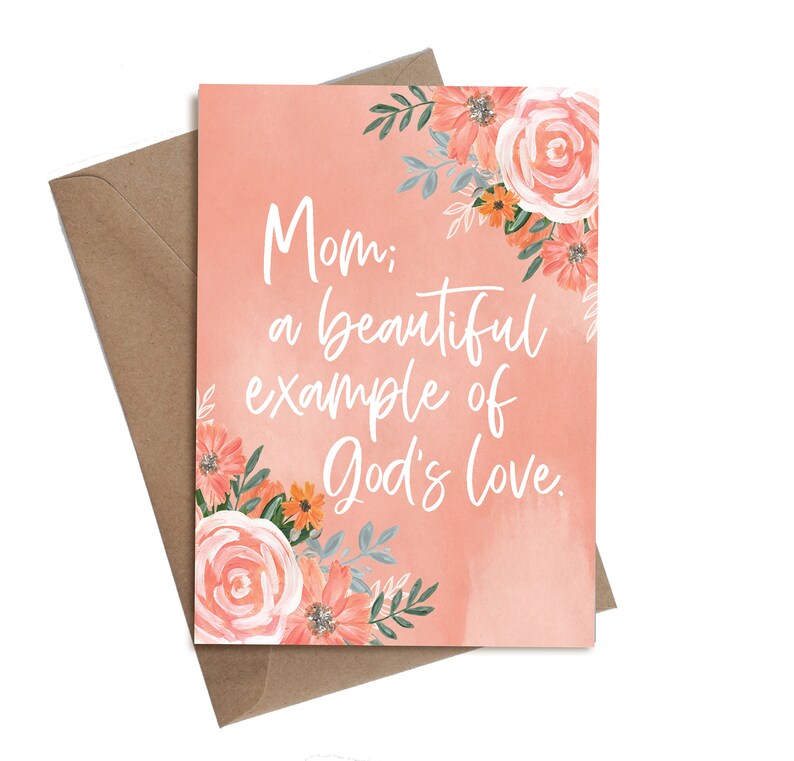Christian Mother's Day Card Printable 5x7 Card for Mom - Etsy