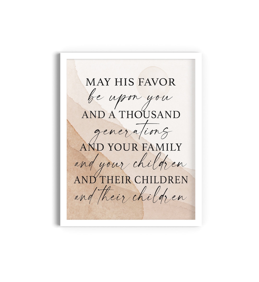 May His Favor Be Upon You Printable, the Blessing, the Lord Bless You ...