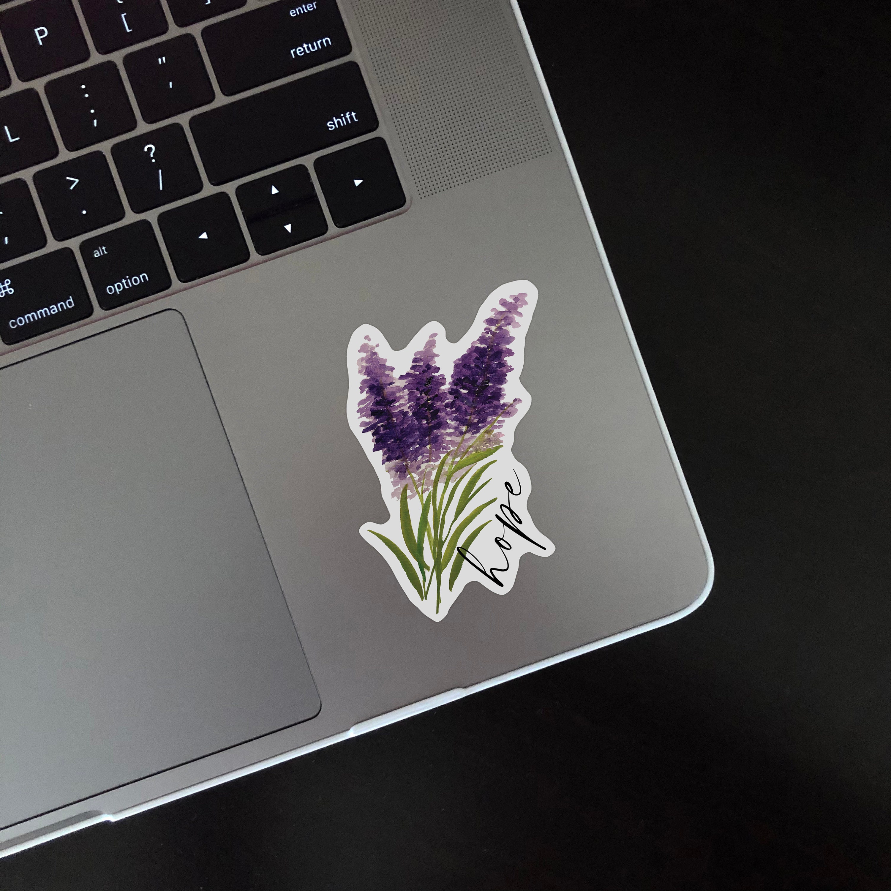 Sticker Hopefully Hope Vinyl Sticker, Bible Sticker, Lavender Flowers Sticker, Lavender ...