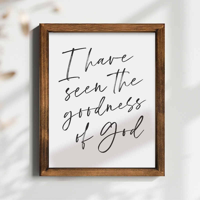 Goodness of God Sign - Etsy