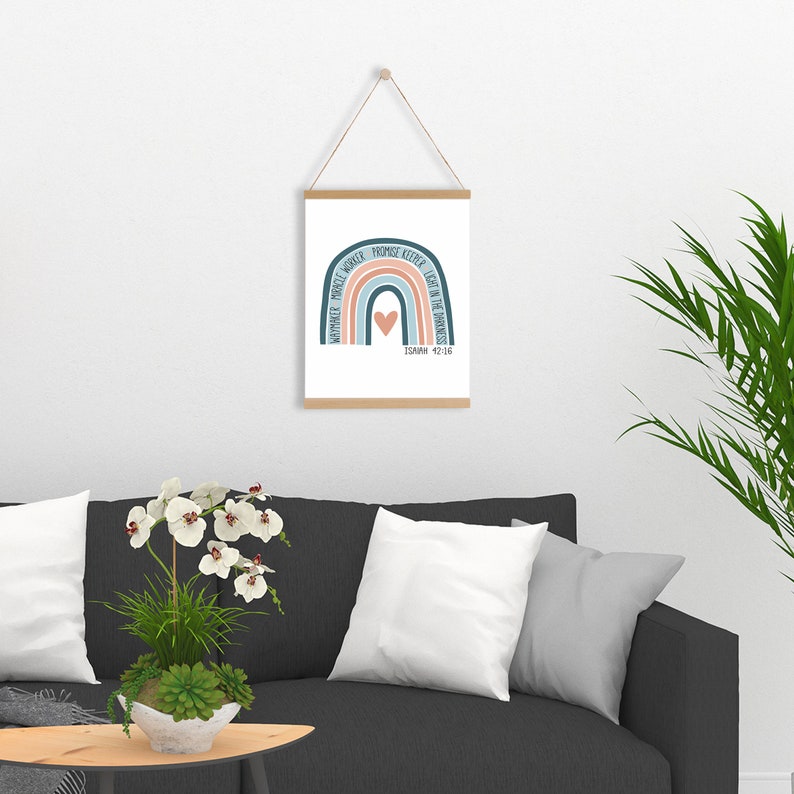 Download Waymaker Isaiah 42:16 Rainbow Art Print Home Decor | Etsy