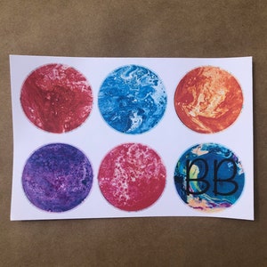 Record Large Sticker Sheet