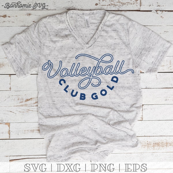 Club Gold Volleyball SVG | Game Day SVG | Spiritwear SVG | Club Gold Svg | Volleyball Svg | Volleyball Mom Shirt Svg