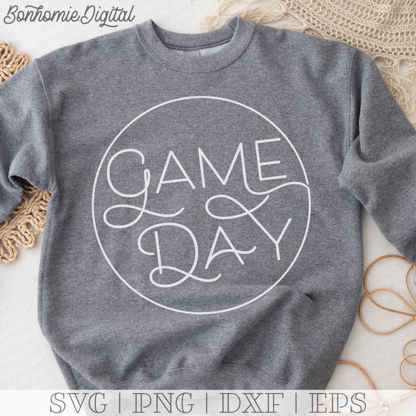 Game Day SVG | Football Mom SVG | Baseball SVG | Sport Fan Svg | Spiritwear Svg | Basketball Svg | Softball Svg | Soccer Svg | Mom Shirt Svg