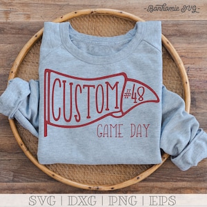 Custom Team SVG to cheer on your favorite baseball, football, softball, or any sports team on Game Day!