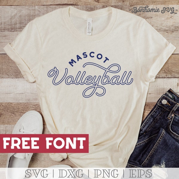 Volleyball Font - Etsy
