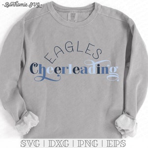 Eagles Cheerleading SVG | Cheer Shirt SVG | Cheer Mom SVG | Cheer Png Dxf Eps | Cheer Gift | Tumbler | Sublimation | Cut File Design