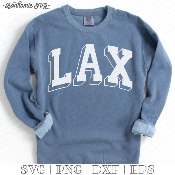 SVG vintage de LAX: Diseño para el día del partido de lacrosse (descarga digital)