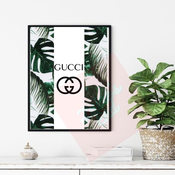 Gucci Wall Decor Set of 2 Digital Download Gucci Poster Etsy