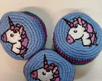 Unicorn Bundle of 3 Hacky Sacks