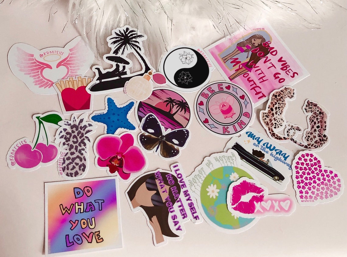 sticker pack pink positive quotes nature beach aesthetic