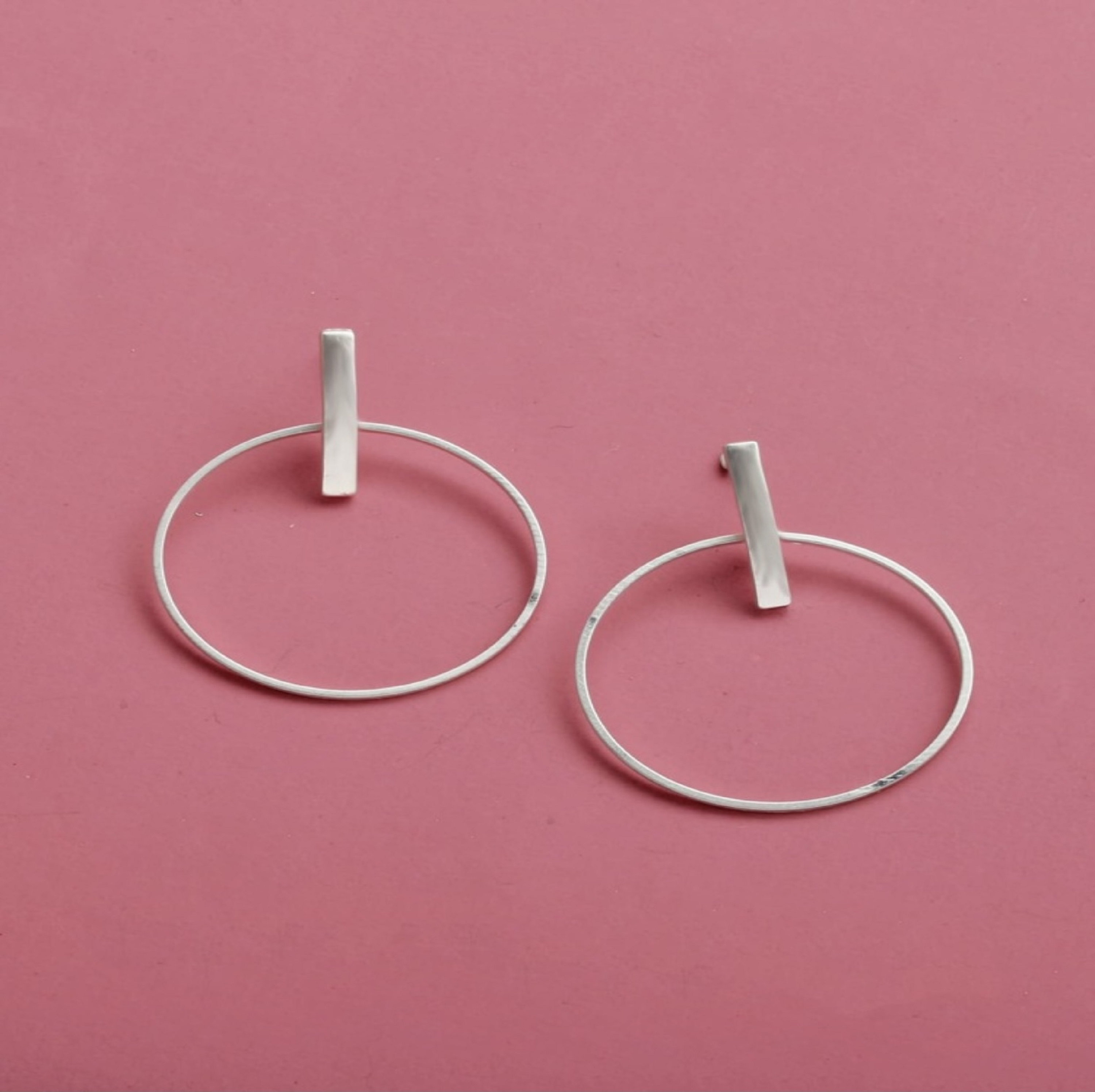 Minimalist Earrings silver Earrings Geometric Earrings Etsy Canada