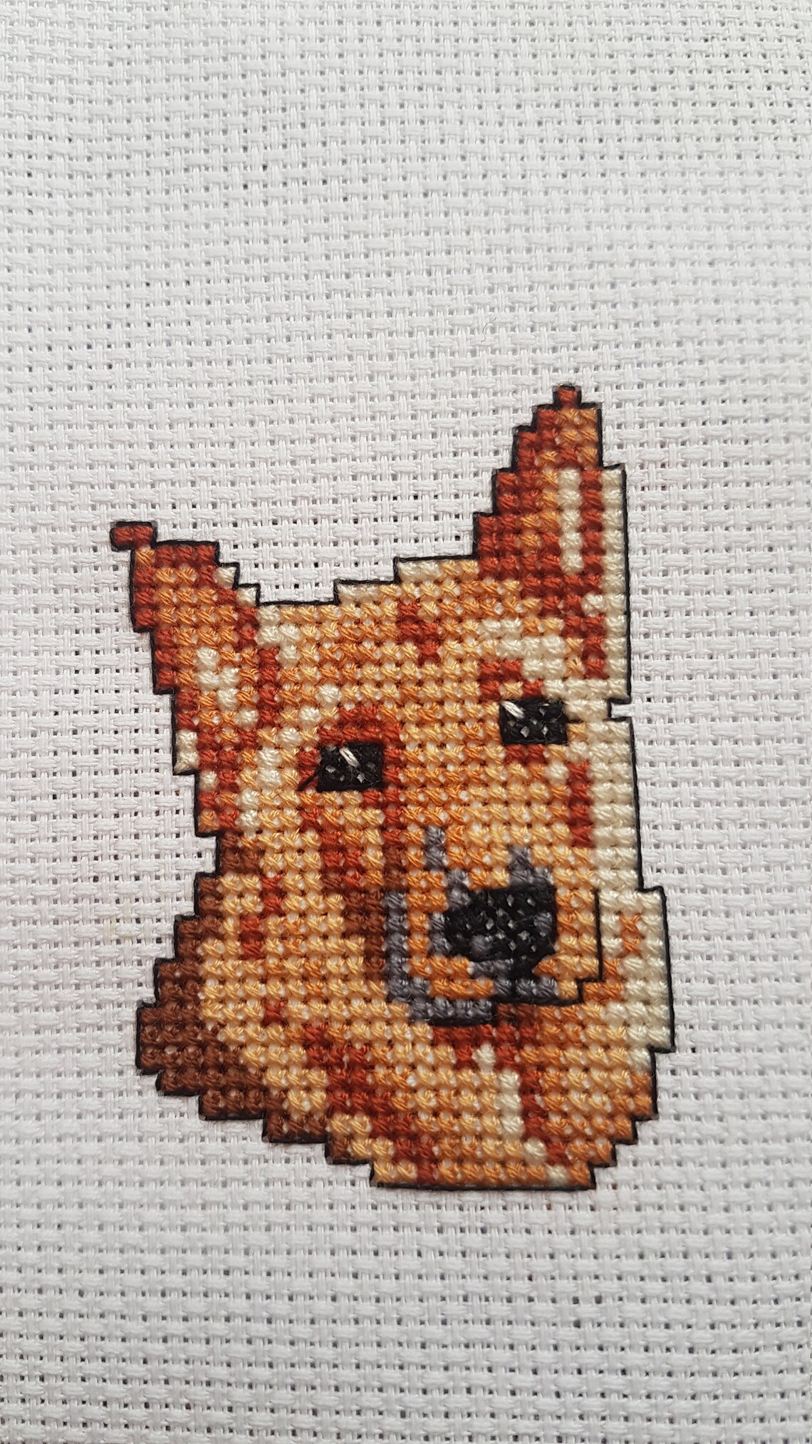 German Shepherd Completed Cross Stitch Etsy