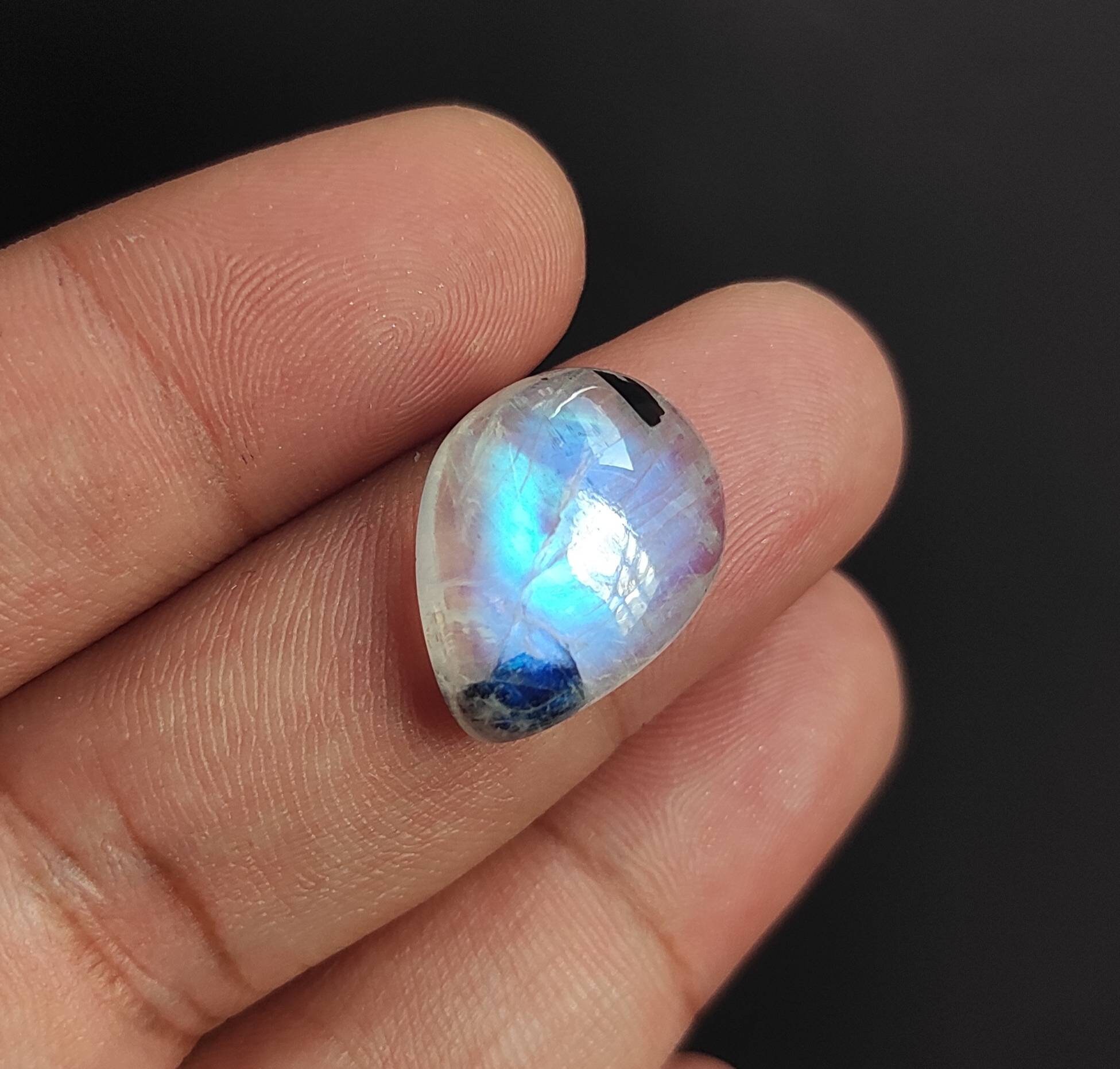 Natural Moonstone Tourmaline 12.96 Carat 19x14.5 MM Pear Shape Etsy