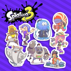 Ensemble d&#39;autocollants Splatoon 3