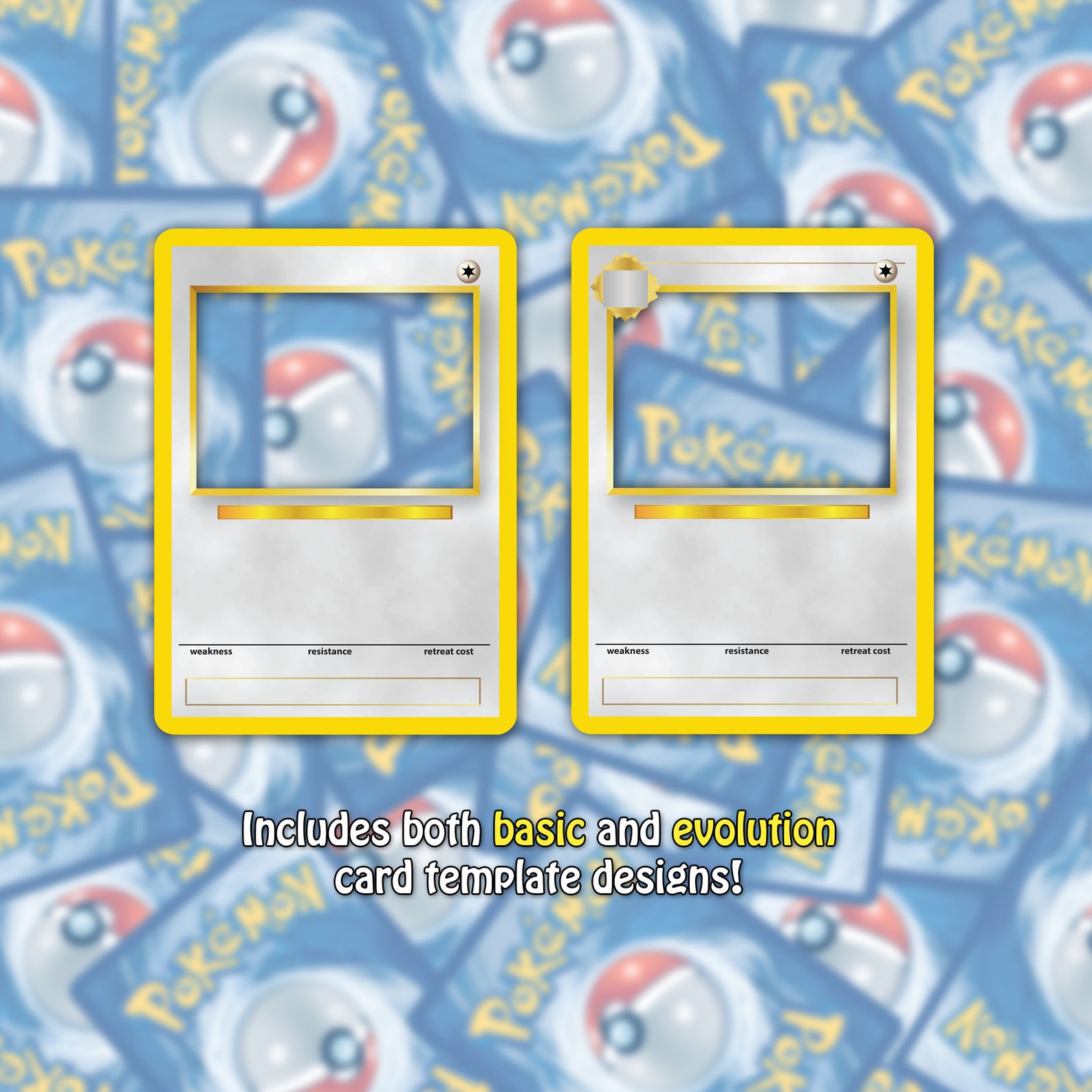Custom Pokémon Card Template Base Set - Etsy