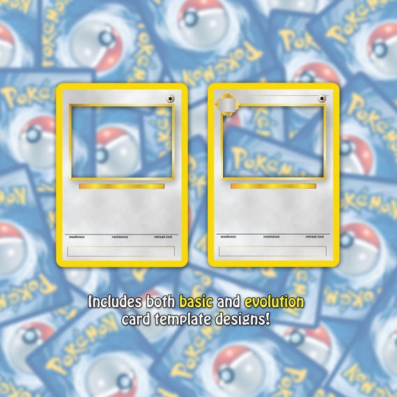 Custom Pokmon Card Template Base Set - Etsy